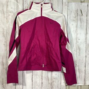 Nike Women’s Pink Full Zip Windbreaker Coat RN 56323 CA05553 Size m athletic